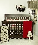 Cotton Tale Designs Houndstooth Bedding Set, Red/Brown, 7 Piece by Cotton Tale Designs [並行輸入品]