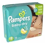 Pampers Baby Overnight保護。おむつサイズ4 28.0 EA ( 5pack )