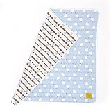 SMILEMOON ガーゼケット ベビー 6重 コットン 100% (ALPACA（アルパカブルー）)