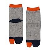 (靴下屋)kutsushitaya キッズ ネップカラフル足袋ソックス16〜18cm ベージュ