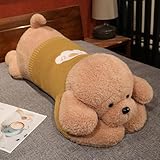 抱き枕 大きい 犬 いぬ ぬいぐるみ 犬 クッション リアル 本物 そっくり 雑貨 動物 アニマル 癒し 動く プレゼント ブラウン ギフト お祝い かわいい 130cm 犬のぬいぐるみ パーフェクト ファーストトイ 贈り物 ギフト