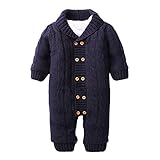 LPATTERN ロンパース ベビー服 赤ちゃん服　幼児　子供服　キッズ服 長袖 ニット 裏起毛 男女兼用 秋冬