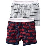 Carter's(カーターズ) 2-パックコットンボクサーブリーフ グレー 下着 8歳【並行輸入】