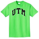 NCAA Tennessee Martin SkyhawksアーチネオンTシャツ、Large、ネオングリーン
