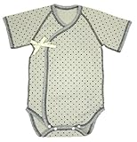 大衛 アメジストマタニティ やわらかロンパス肌着フライス 水玉ベージュ