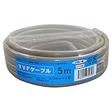 テイコク VVF ケーブル 2CX2.0mm 灰色 5m巻