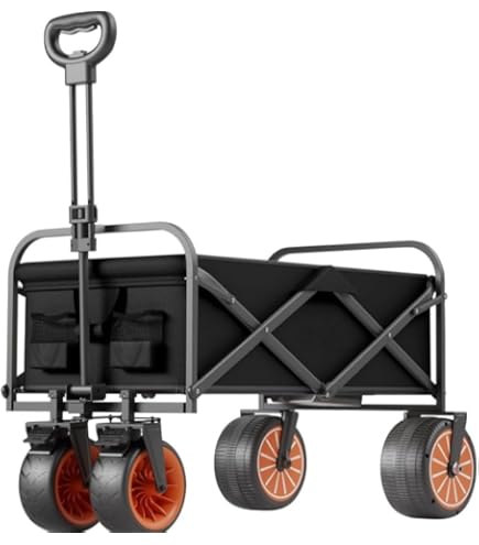 Amazon.co.jp: 電動キャリーワゴン 坂道運搬 軽量 100L 大型タイヤ