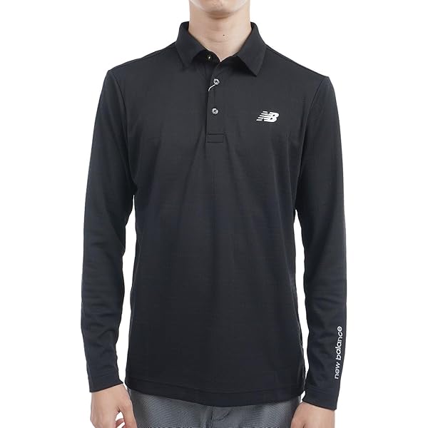 Amazon | [ニューバランス] ゴルフ メンズ 長袖 ポロシャツ