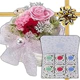 敬老の日 お祝い ギフト 花 プリザーブドフラワー アレンジメント ピンクリボンローズ と ウェッジウッドワイルドストロベリーティーバッグ セット プレゼント