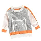 (プタス)Putars ベビー服 子供服 セーター 男の子 冬服 長袖 パッチワーク 二色 可愛い 秋 冬 運動服 旅行 記念日 プレゼント 1-5歳