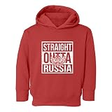 TCAMP新しい2018 World Soccer Championship Straight Outta Country Pride Little Kidsガールズボーイズ幼児用フード付きスウェット