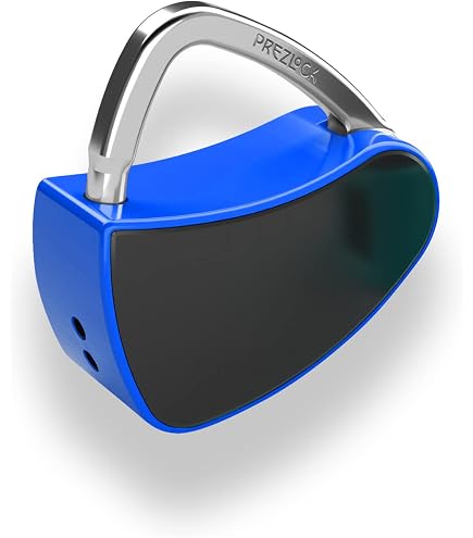 Amazon.co.jp: Prezlock スマート指紋南京錠 キー付き 生体認証南京錠