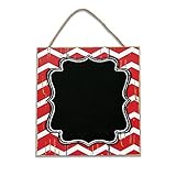 Wood Hanging Chalkboard for Wall Decor 11.8X11.8 [並行輸入品]