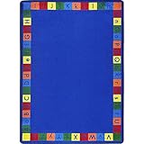 Joy Carpets Kid Essentials Early Childhood Primarily Alphabet Rug Multicolored 10'9 x 13'2 [並行輸入品]