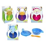 First Steps Travel Feeding Bowl and Spoon Set - Purple by First Steps