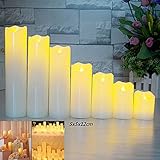 RaiFu LED キャンドルライト 傾斜波トップ 無煙蝋燭 安全 省エネ 電池式 クリスマス パーティー プロポーズ 誕生日 お盆 飾り 直径 5 * 12cm