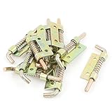 uxcell　スプリングロック　ボルトロック　ラッチ　スプリングラッチ　メタル製　ブロンズトーン　10本入り