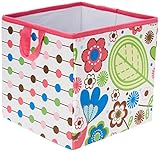 Bacati Botanical Storage Box, Pink, Small by Bacati