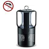 Lecxci　蚊取り器　UV光源主動吸引式捕虫器　虫退治 誘虫灯【一年間安心保証】　 LED搭載　静音 省エネ　輻射無し　 USB対応 環境に優しい　屋内　　虫取り器 (ブラック)