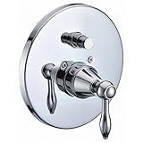 ダイバータ弁トリムのバランスドーンキッチン＆バスD2221601C圧力 - レバーハンドル - クローム