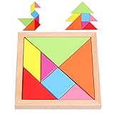 タングラムパズルそれらの企業図中国の古典の木のおもちゃクリエイティブ3Dジオメトリ知的おもちゃ (タングラム)