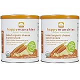 Happy Family オーガニック 幼児向け チーズ＆グレイン スナック (チェダーチーズ＆にんじん味)(1.63oz x 2個)[海外直送品]