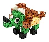 Little Treasures Triceratops Dinosaurレンガ[再生、3dビルディングブロックと作成Toy Set for 3 + Aged就学、58ピース