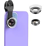 Apexel マクロレンズ スマホ用マクロレンズ スマートフォン用レンズ 携帯用 スマホ用撮影セット クリップ式レンズ iPhone Android などに対応 (12/24X)