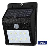 ノーブランド品ソーラー充電式LEDライト モーションセンサー搭載 LED電球8個