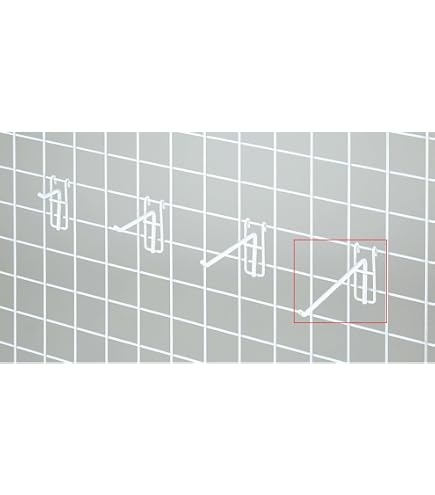 Amazon.co.jp: 【200本】ネット用2段フック(直径6mm) 白 L5cm ※カード