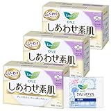 ロリエ しあわせ素肌 特に多い昼用 羽つき 25cm 17コ入 3セット （Amazon.co.jp限定）おまけ付き