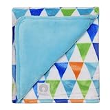 Boppy 2 Ply Solid Reverse Blanket, Triangle Print by Boppy