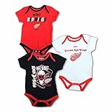 Detroit Red Wings新生児/幼児3ピースOnesie Set レッド