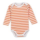 エルフ ベビー(Fairy Baby)ベビーロンパース ボディスーツ 肌着 長袖 (サイズ：0-3M) オレンジストライプ
