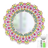 SALUDABLE ダイヤモンドアート キット 鏡 ビーズアート 工作 手芸 大人 手作り 初心者 (DJZ002)