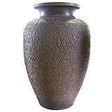20号 窯肌松皮壺型花瓶信楽焼　陶器　花器　花入　花瓶