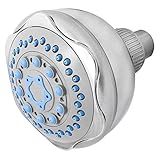 3.7" Adjustable Polished Bathroom 3 Setting Multi-Function Overhead Rainfall Mist Massage Shower Hea