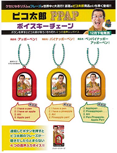 ピコ太郎 PPAP ボイスキーチェーン3種類/3個セット