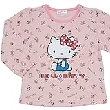2017年 春物 HELLO KITTY ハローキティ 総柄プリント 長袖Ｔシャツ ピンク◇80cm