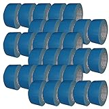 古藤工業 Monf No.8021 養生用布粘着テープ 水色 厚0.27mm×幅50mm×長さ25m 30巻入り [マスキングテープ]