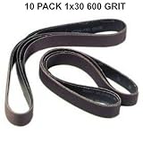 1x30 - 600 Grit 10 Pack - Silicon Carbide Sanding Belts [並行輸入品]