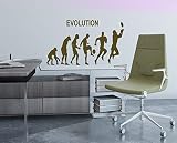 American FootballラグビースポーツゲームMan Evolutionキッズ子供部屋にスタイリッシュな壁アートステッカーデカールg9460