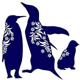 マイサ ハル インテリアステッカー ペンギン ラージサイズ デネルネイビー