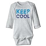 NINKI ベビー服 キープ クール ポスター 長袖 カバーオール 6ヶ月~24ヶ月 100%コットン 出産祝い Size 18 Months グレー