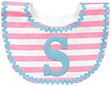 Mud Pie Baby-Girls Newborn S Girl Initial Bib, Pink, One Size by Mud Pie