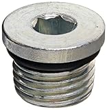 Eaton Weatherhead 7238X6 Carbon Steel Straight Thread O-Ring Adapter, Hex Socket Plug, 3/8 O-Ring Bo