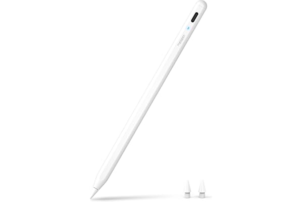 Metapen A8 iPad ペン アップルペンシル代用ペン 2018年～2025年 iPad専用タッチペン 超高感度 極細 Type-C急速充電 ペアリング不要 マグネット吸着 傾き検知 パームリジェクション 軽量 耐摩 初心者/学生/子供/デザイン用/ドローイング用/絵描き向け（ホワイト）