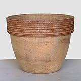 イタリア製テラコッタ鉢 ジオットポット コーヒースクラッチ 35cm ／植木鉢