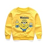 秋新品　ミニオン トレーナー キッズ ベビー　スウェット 女の子 男の子　長袖 子供服 おしゃれ かわいい (110)