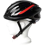 OGK KABUTO(オージーケーカブト) SN-11 通学用ヘルメット ブラック 赤テープ付き サイズ: 57-60cm SN-11